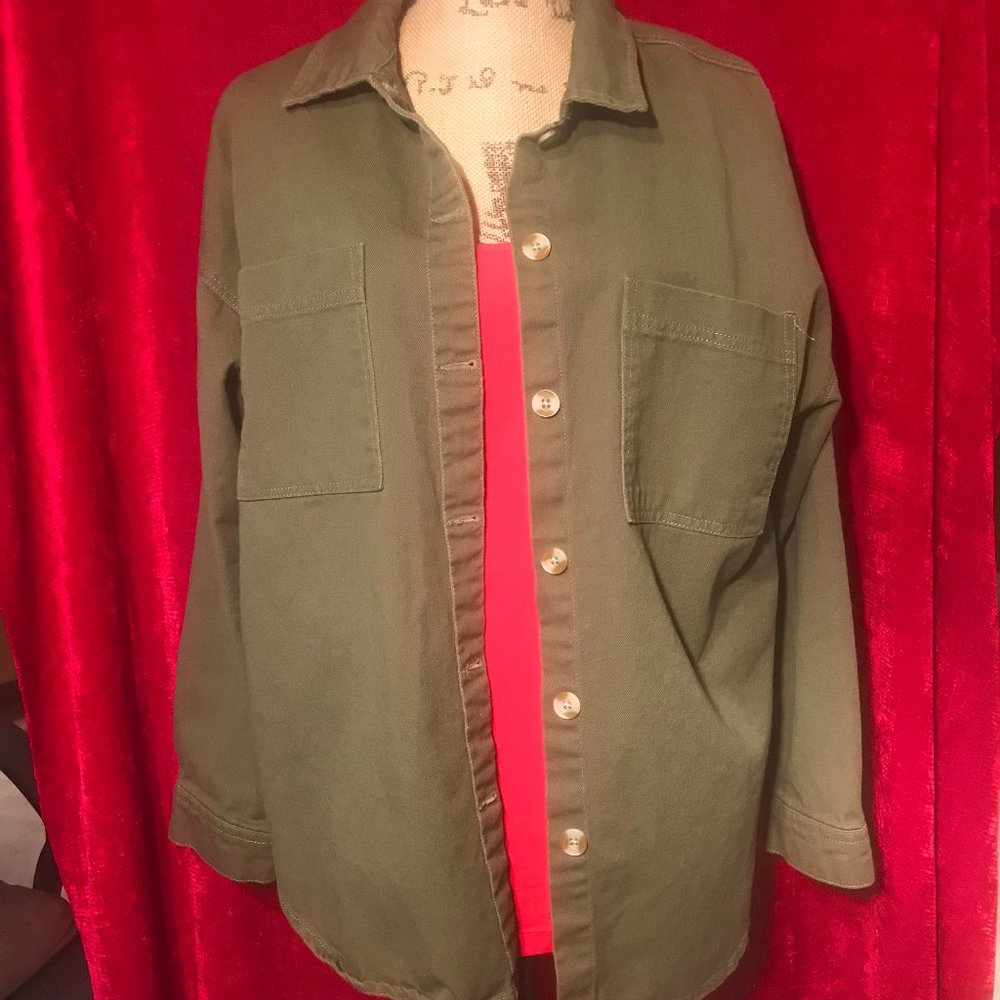 Cute Military Style  Shirt Cotton 100%